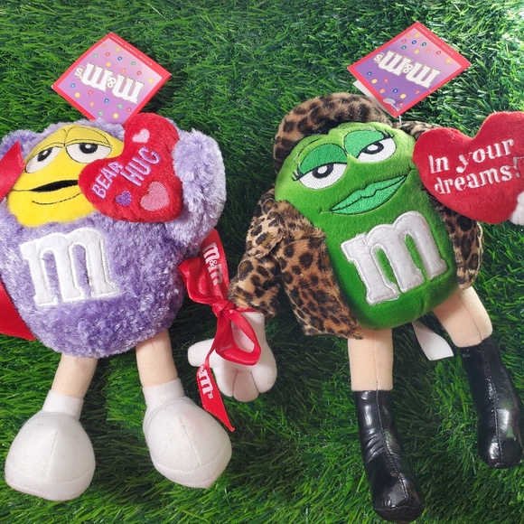 M&M Plush Dressed-Up for Valentine Vintage M and M's Characters from 2003 w/tags - Picture 1 of 10
